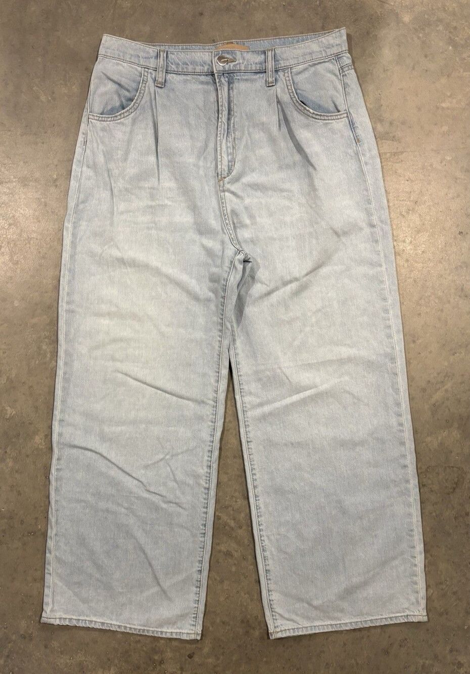 Joes Jeans The Pleated Wide Leg Ankle Weightless Charming Light Wash Womens 31